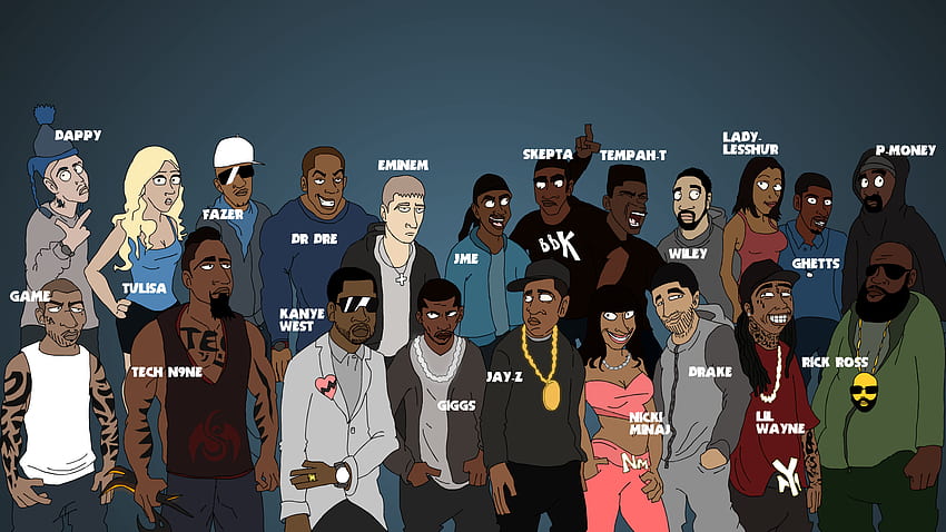 Rap , 38 PC Rap Pics In Great Collection, D Screens, Cartoon Rapper HD wallpaper