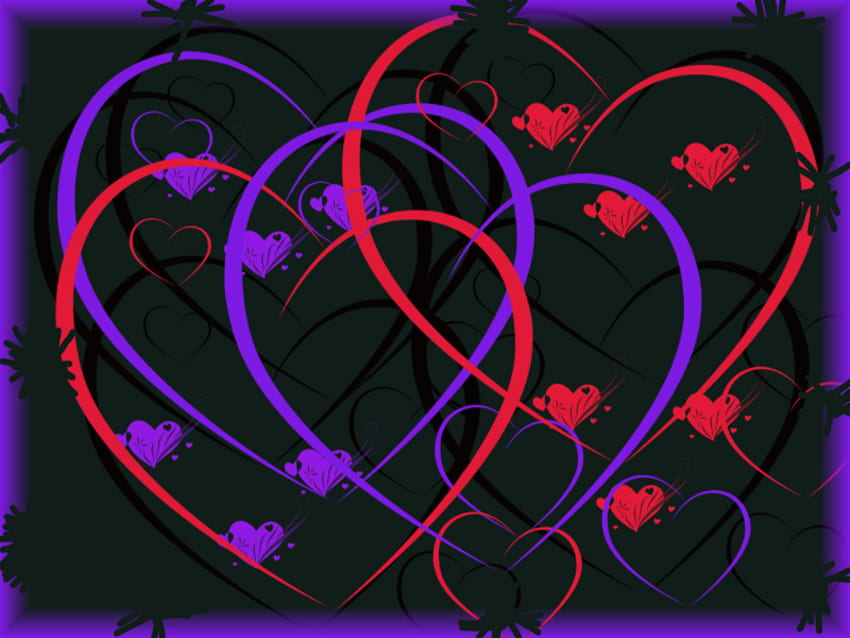 Herzen der Liebe, Herzen, Valentinsgrüße, Kunst, Liebe HD-Hintergrundbild