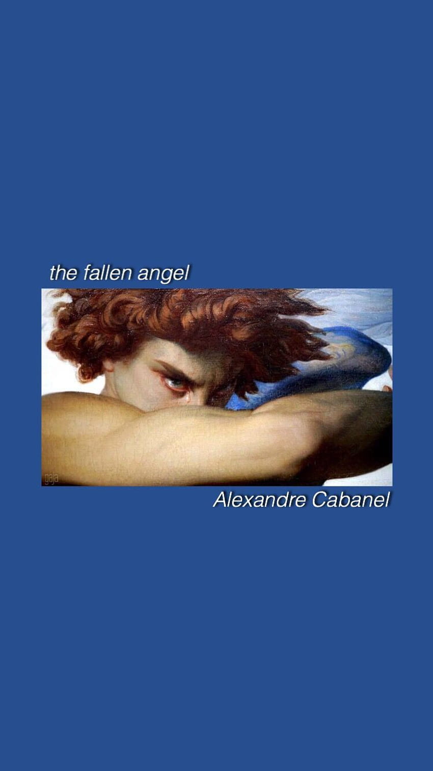 upadły anioł, Alexandre Cabanel. Pastel estetyczny, Sztuka estetyczna, Sztuka renesansu Tapeta na telefon HD