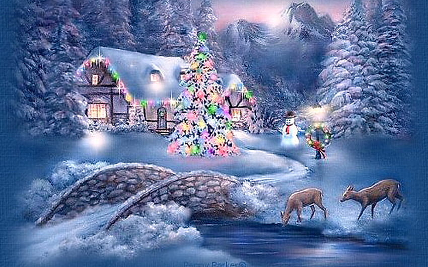 Hình nền phong cảnh Giáng Sinh: Nếu bạn đang muốn tìm kiếm một hình ảnh Giáng Sinh thanh bình và tĩnh lặng, hãy chọn hình nền phong cảnh Giáng Sinh. Cảnh quan tuyệt đẹp với tuyết rơi và cây thông được trang trí lung linh sẽ đưa bạn đến một thế giới đầy mơ mộng.