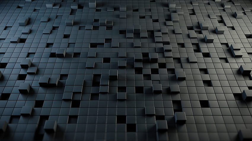 Cubos negros completos - Cubos, Cubo oscuro fondo de pantalla