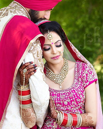 Neha & AJ's Traditional Sikh Wedding - Utah Bride & Groom