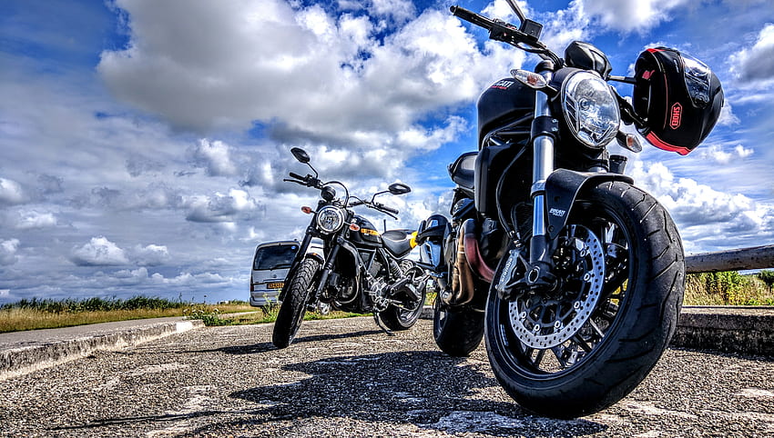 Motorcycles, Ducati, Helmet, Motorcycle, Bike, Motorcycling HD wallpaper