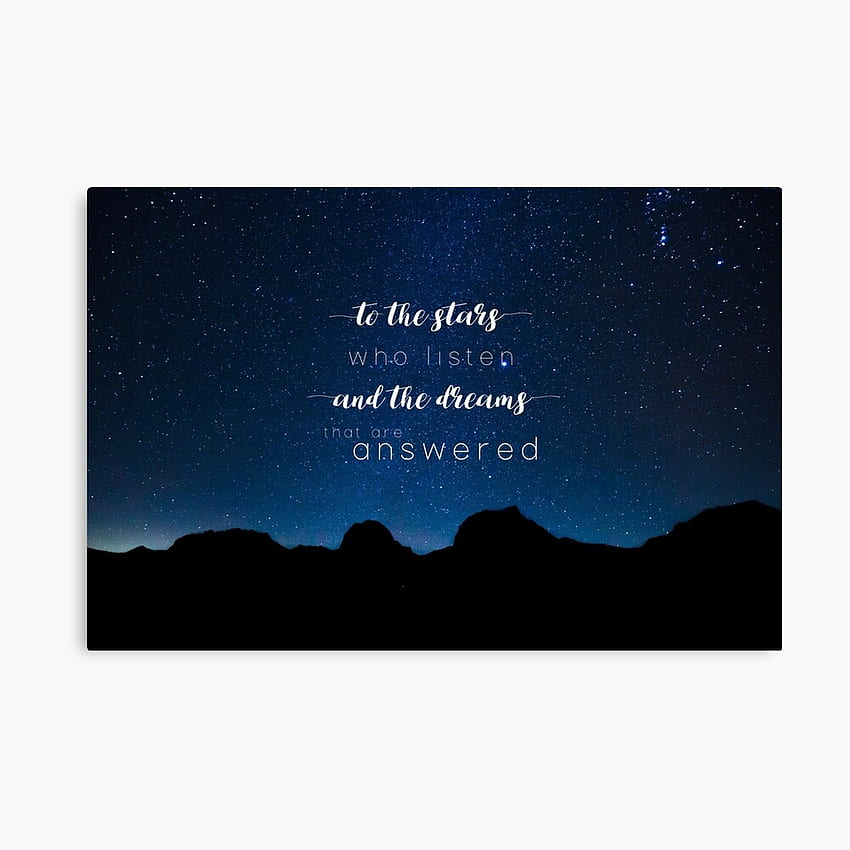 Lámina gráfica «A las estrellas que escuchan y los sueños que se responden: una corte de niebla y furia» de Ranp, Acotar wallpaper ponsel HD