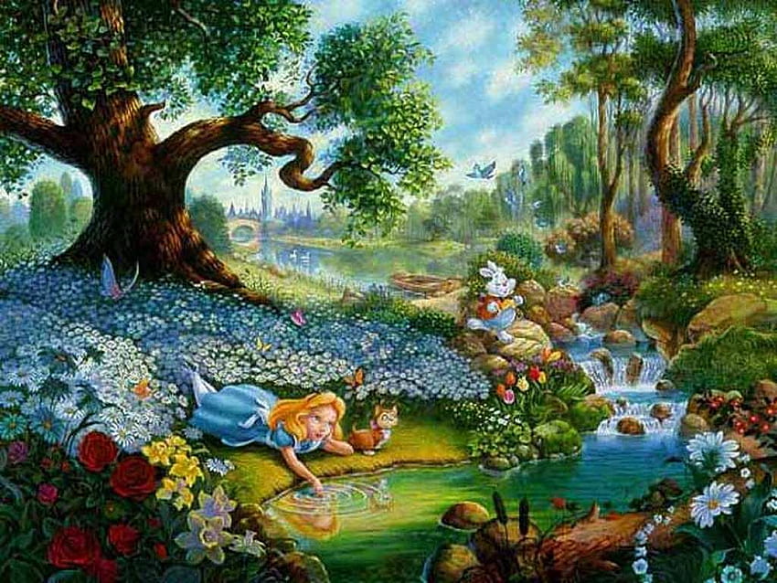 Alice In Wonderland, Alice in Wonderland Disney HD wallpaper