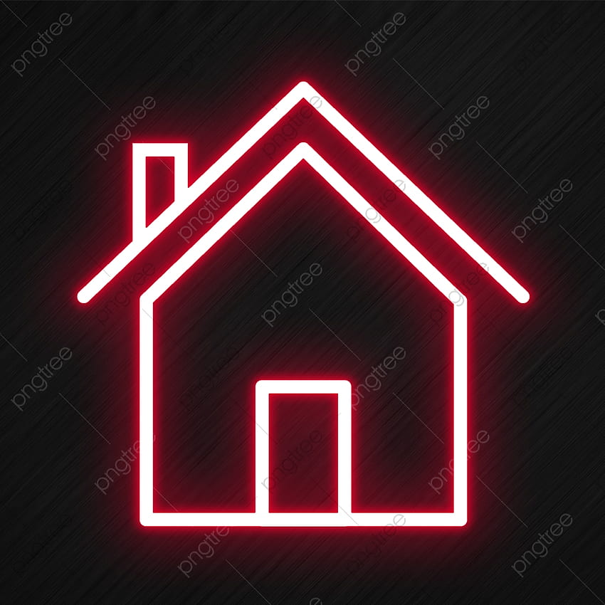 House Icon In Neon Style, House Icon, Style Icon, Neon Icon PNG Transparent Clipart and PSD File for HD phone wallpaper