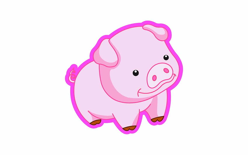 Pig Cartoon Pics, Pig Face HD wallpaper