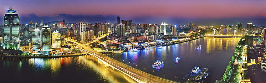 Urban NightLife Guangzhou China in jpg format for, Guangzhou Skyline HD wallpaper