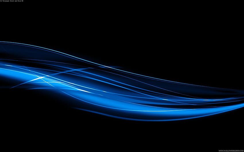 Black And Blue . Black and blue , Blue background, Abstract wave, Blue Black HD wallpaper