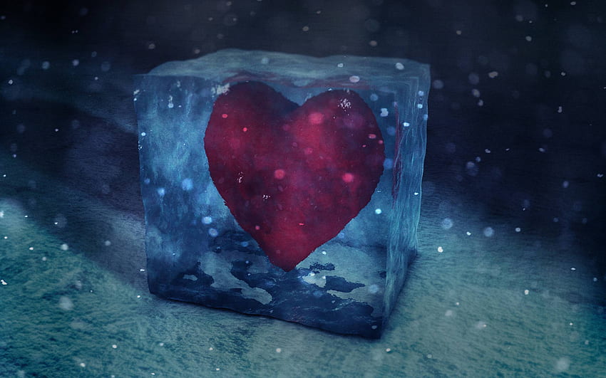 Cold Hearted  HDPiCorner  Ice heart Heart wallpaper Heart in nature