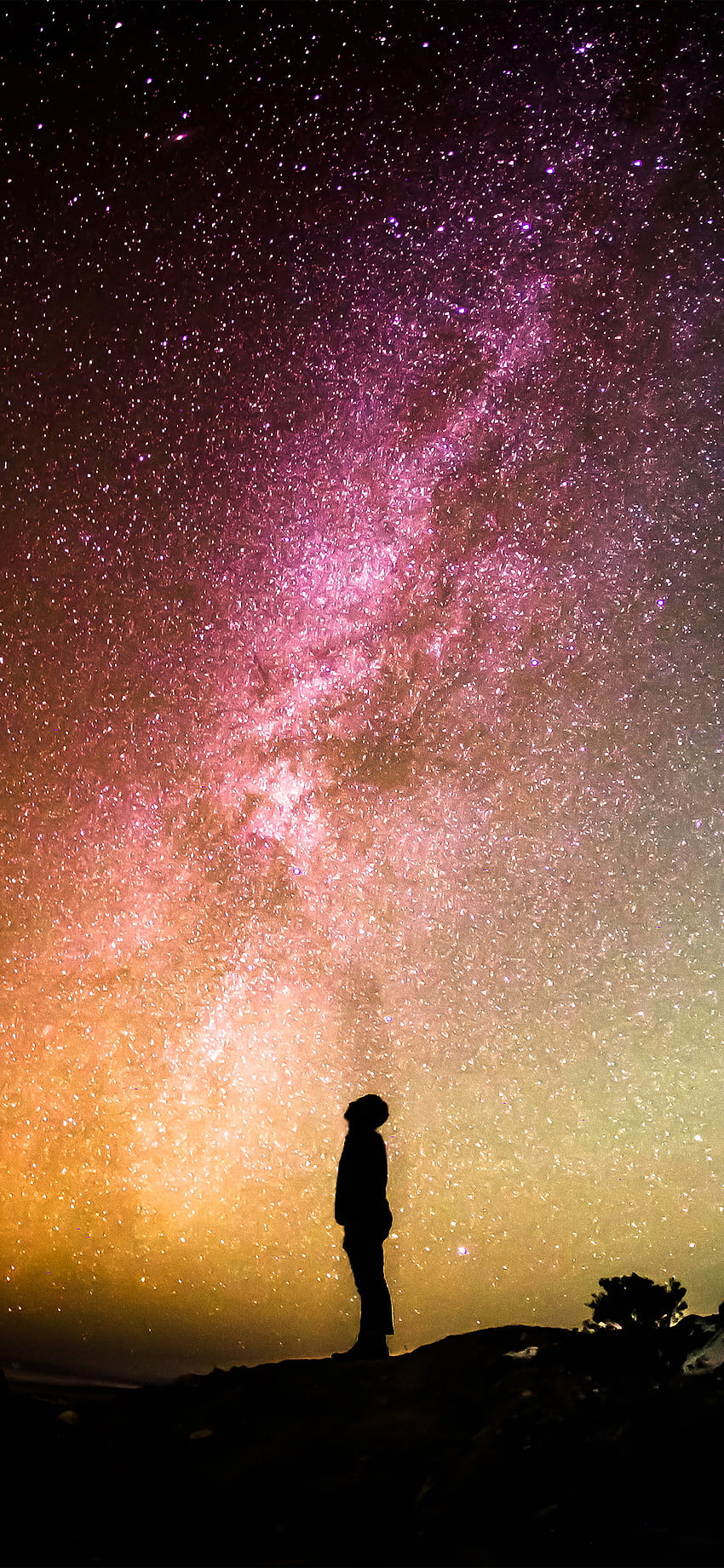 iPhone X . sky galaxy milkyway space night, Milky Way iPhone HD phone wallpaper