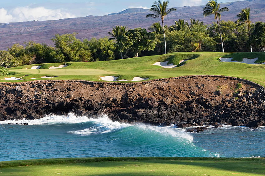 Campo de golf de Hawái - en fondo de pantalla
