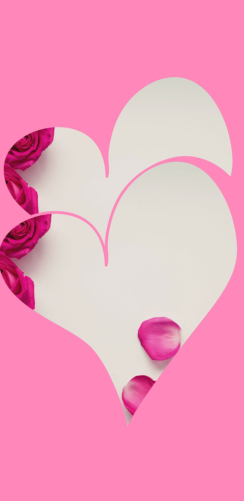 Christian Mobile Phone . Hearts and Flowers, Pink Religious HD phone wallpaper