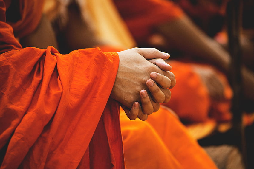 Hands, Buddhism, Monk, Buddhist HD wallpaper