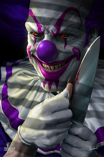 evil clown wallpaper hd