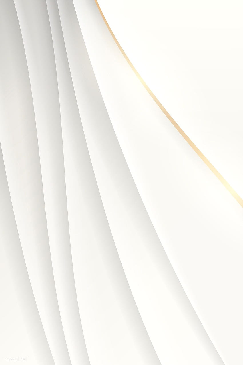 Vecteur de fond ondulé abstrait blanc. prime / ouf. Fond abstrait, fond d'or, blanc et or Fond d'écran de téléphone HD