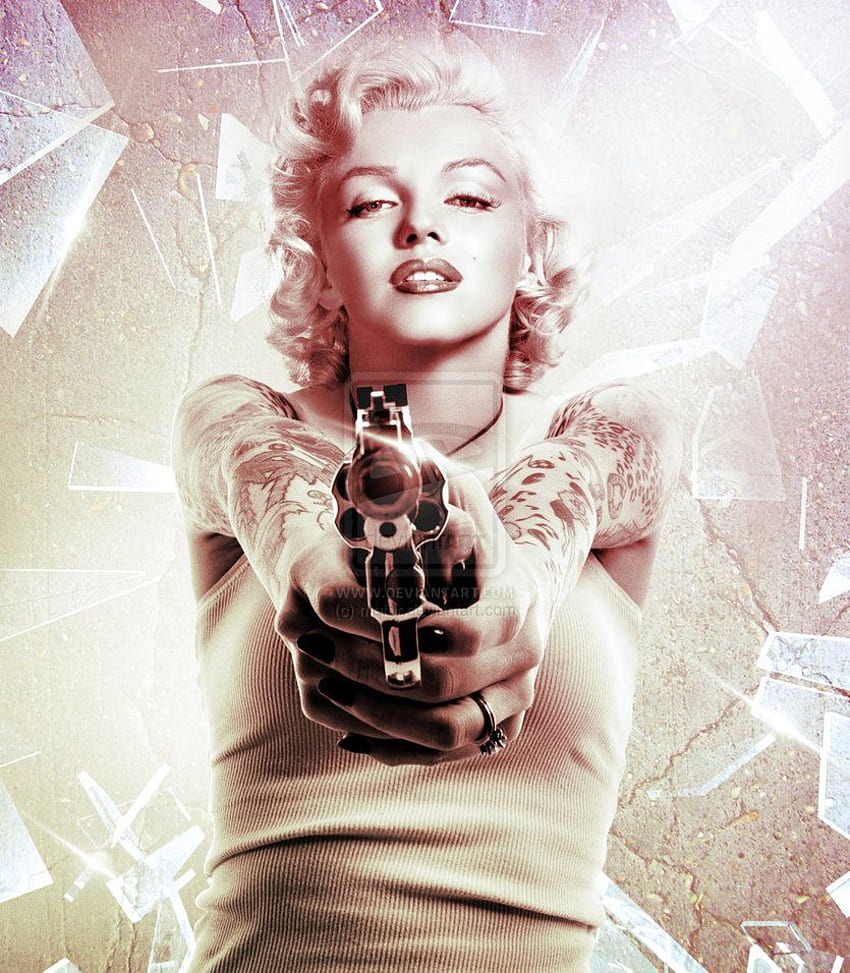 Marilyn Monroe Gangster, colagem de Marilyn Monroe Papel de parede de celular HD