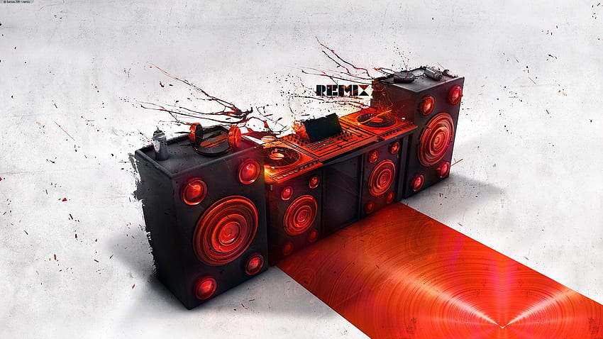 : round grey and black subwoofer speaker, DJ Speakers HD wallpaper