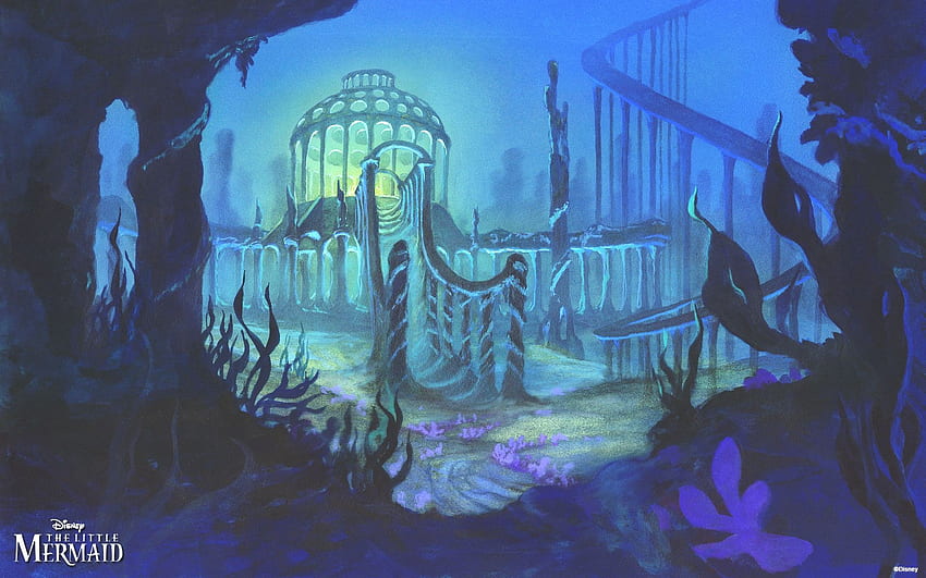 Disney Little Mermaid Background, Disney Scenery HD wallpaper