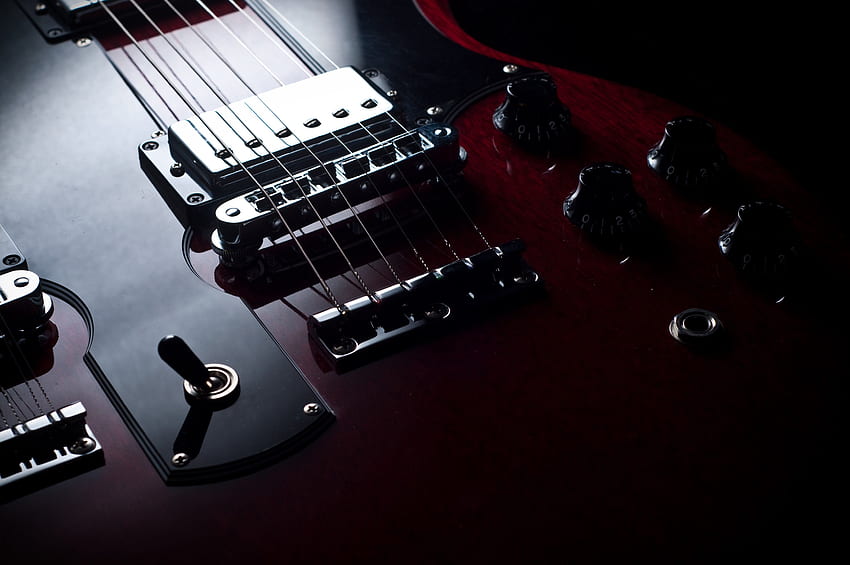 Electric Gibson Fender Guitar Reflection Strings Macro - Gibson Guitar - -, Gibson Sg HD тапет