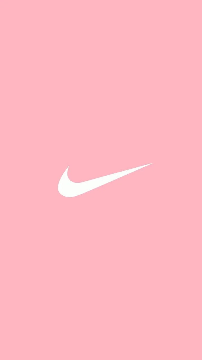 Розов естетичен Nike. Розов iphone, пастелно розово, Tumblr лого на Nike HD тапет за телефон