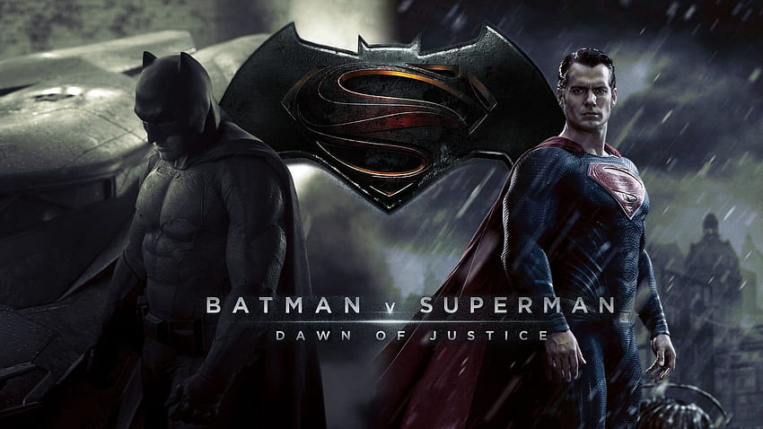 Batman vs. Locandina del film Superman, Batman Justice League Sfondo HD