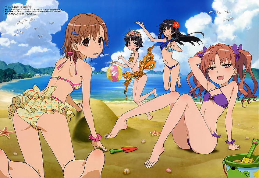 1920x1080px 1080p Free Download Having Fun On The Beach Sea Sexy Shirai Kuroko Cute 