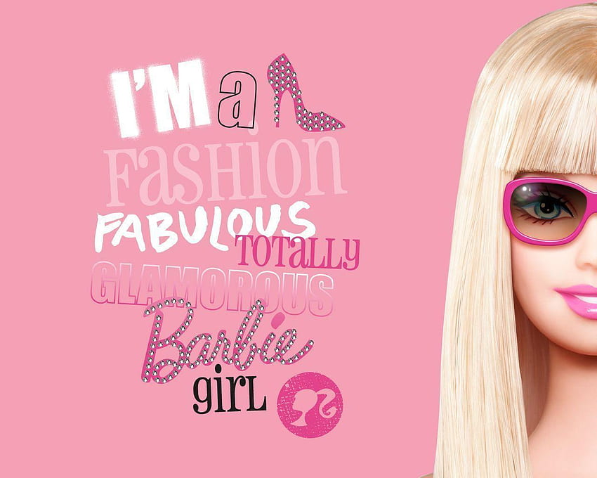 Latar Belakang Merah Muda Barbie Wallpaper HD
