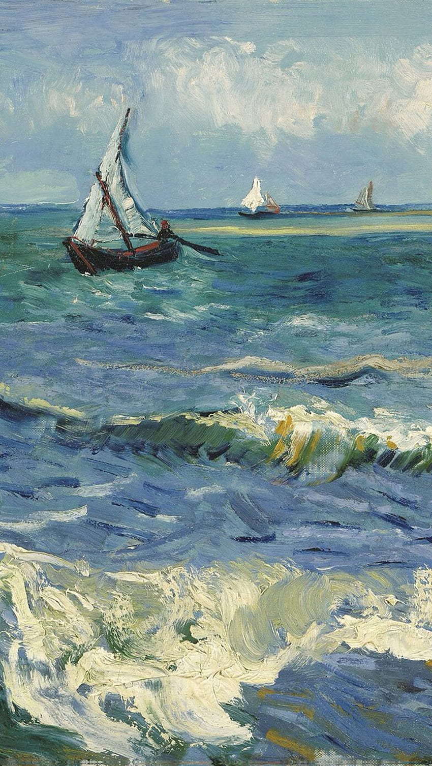 Van Goghs Gemälde im iPhone. Van Gogh. IPhone, Monet HD-Handy-Hintergrundbild