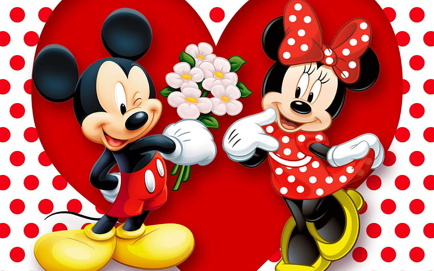 Mickey Mouse 3D, Navidad de Mickey y Minnie fondo de pantalla