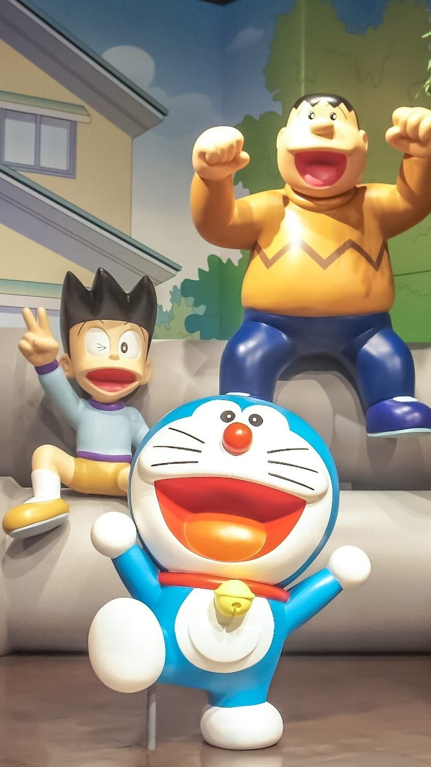 Nobita Doraemon, Gian, Suneo, friends HD phone wallpaper