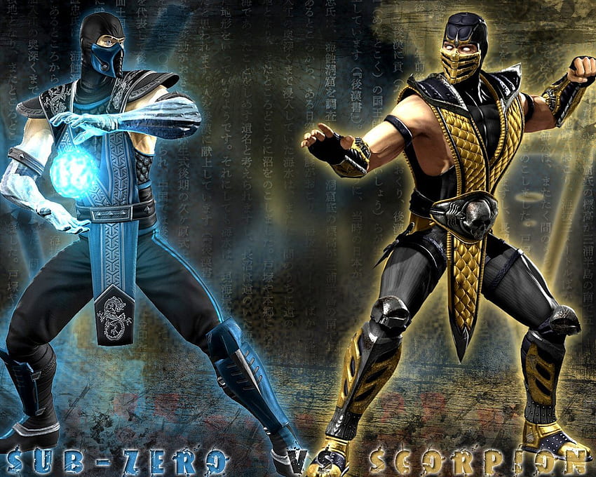 Awesome Sub Zero Id Sub Zero Scorpion Mortal Kombat HD wallpaper