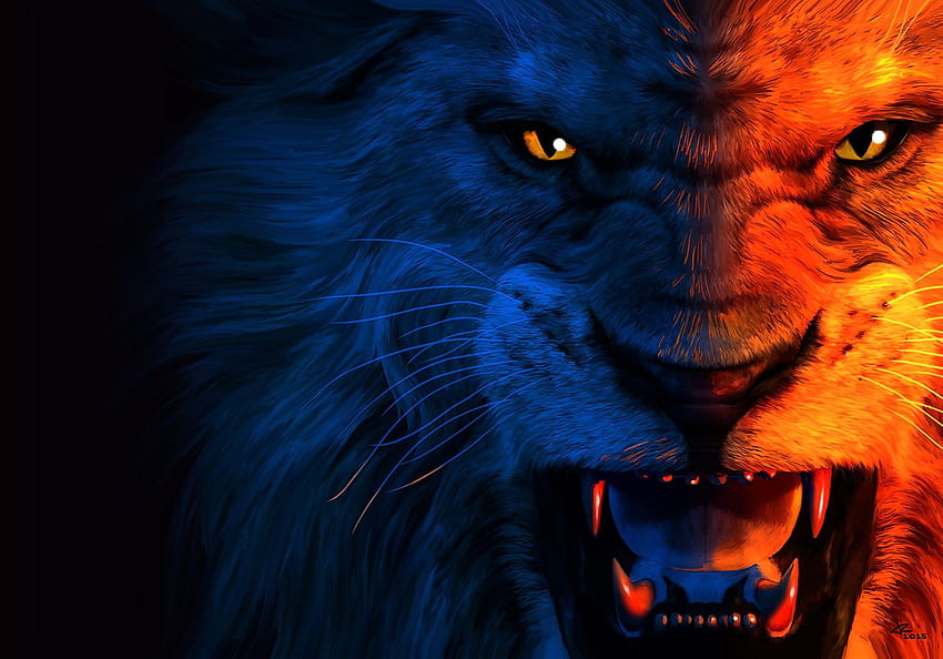 Angry Lion - & Background HD wallpaper | Pxfuel