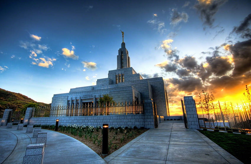 LDS, tempio mormone Sfondo HD