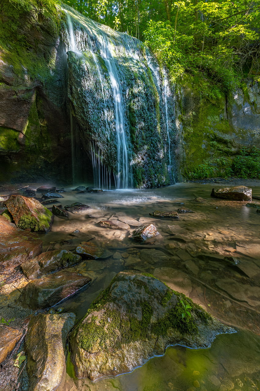 Nature, Water, Rivers, Stones, Waterfall, Break, Precipice HD phone wallpaper