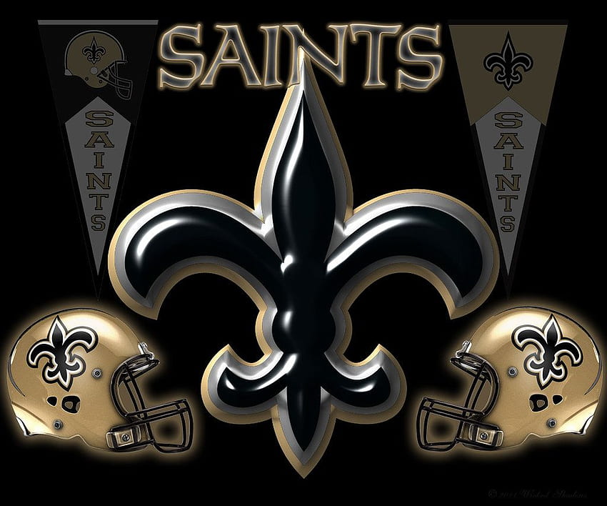 New Orleans Saints Blackened Android всички екрани HD тапет