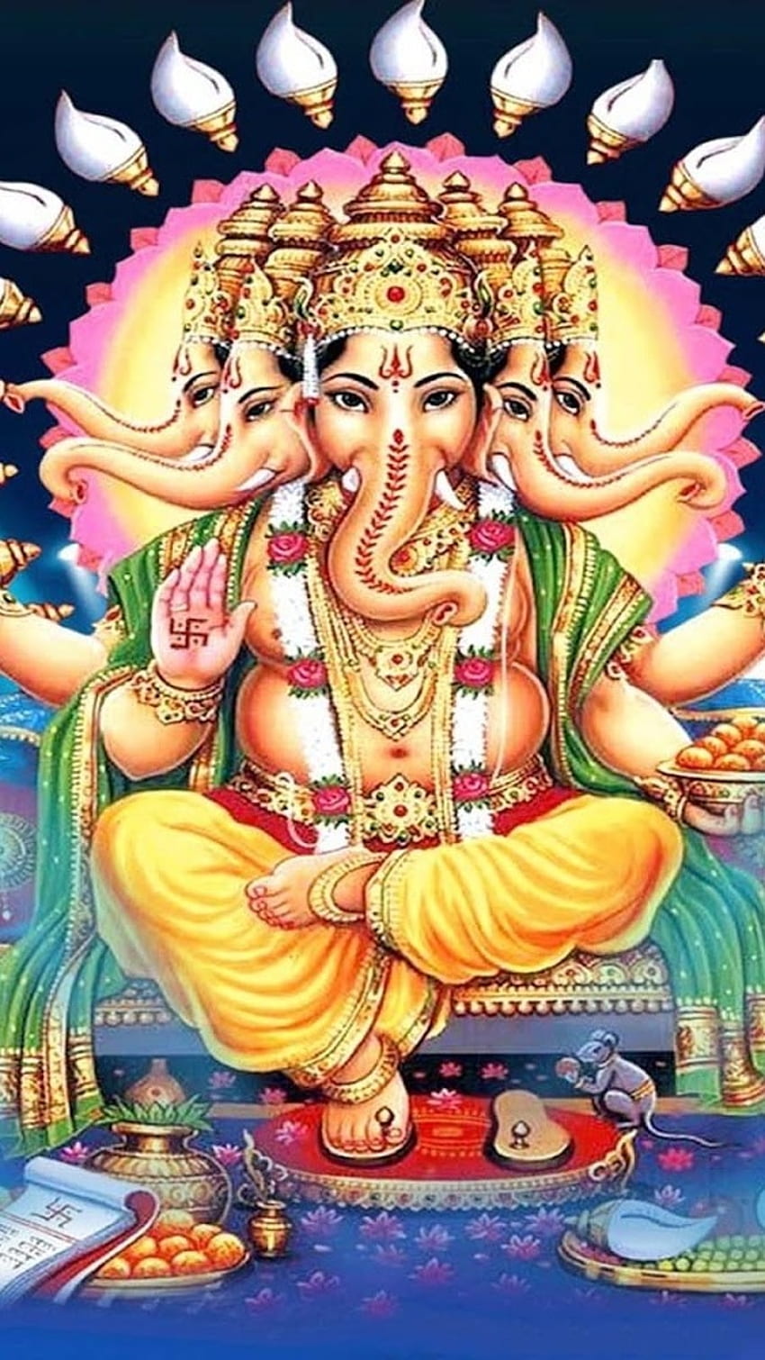 Ganesh God , Panchmukhi, Lord Ganesh HD phone wallpaper | Pxfuel