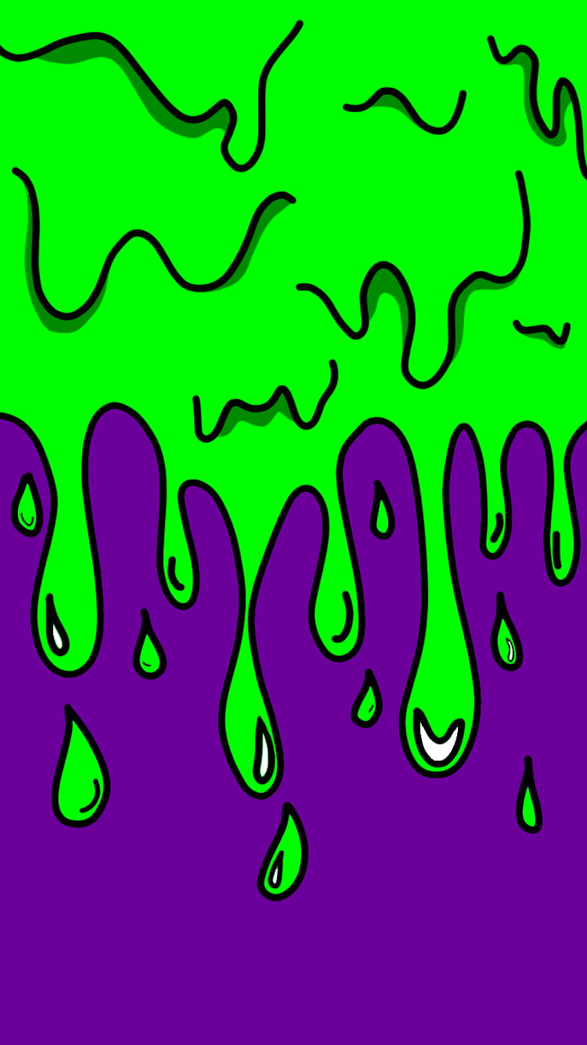 Mobil - Karikatür Slime. Неоновые знаки, Декоративные шрифты, Рисунок в стиле хиппи, Slime iPhone HD telefon duvar kağıdı