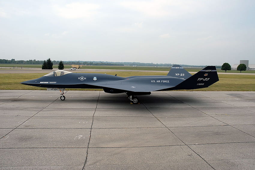 Northrop McDonnell Douglas YF 23A Black Widow II > Museo Nacional de la Fuerza Aérea de los Estados Unidos™ > Exhibición fondo de pantalla