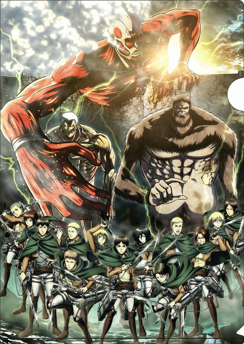 Shingeki no Kyojin. Attack on titan anime, Attack on titan sezonu, Attack on titan, Attack On Titan Posteri HD telefon duvar kağıdı