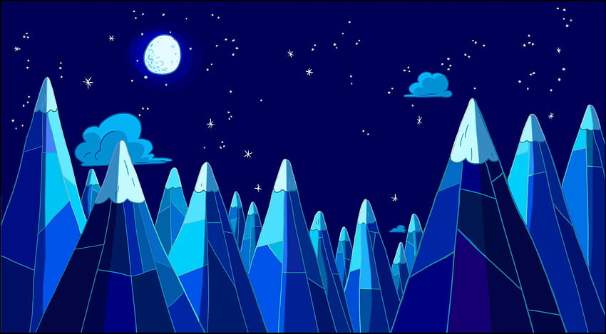 Adventure Time - Mountains of Ooo, Minimalist Adventure Time HD wallpaper