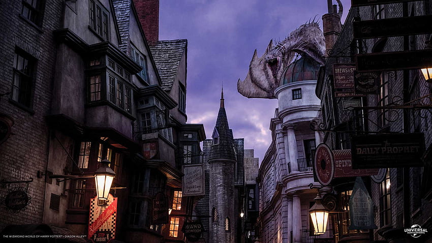 Prova il nostro nuovo per videochiamate a tema Harry Potter, Harry Potter Diagon Alley Sfondo HD