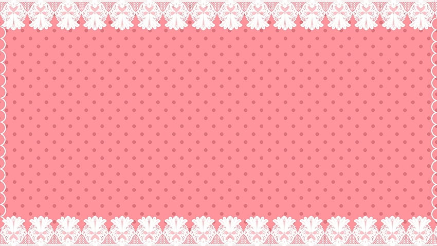 Pink Lace, Pastel Pink Kawaii HD wallpaper