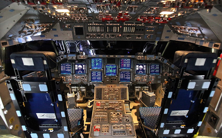 Space Shuttle Cockpit HD wallpaper
