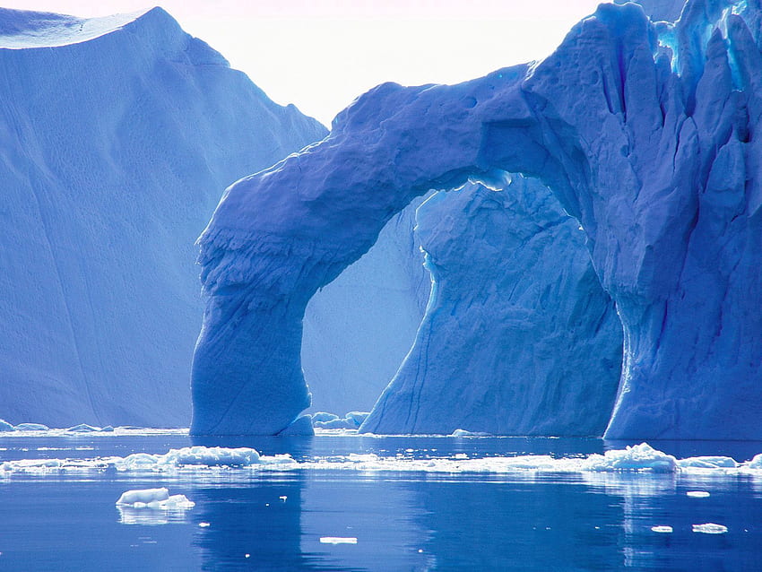 ธรรมชาติ, โค้ง, ธารน้ำแข็ง, เย็น, ภูเขาน้ำแข็ง วอลล์เปเปอร์ HD