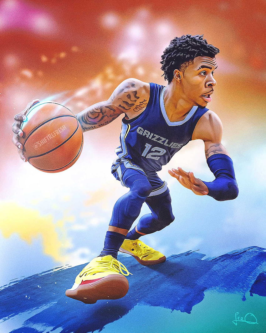 Ja Morant Wallpaper Discover more basketball player, dunk, Iphone, jersey,  memphis grizzlies wallpapers. ht…