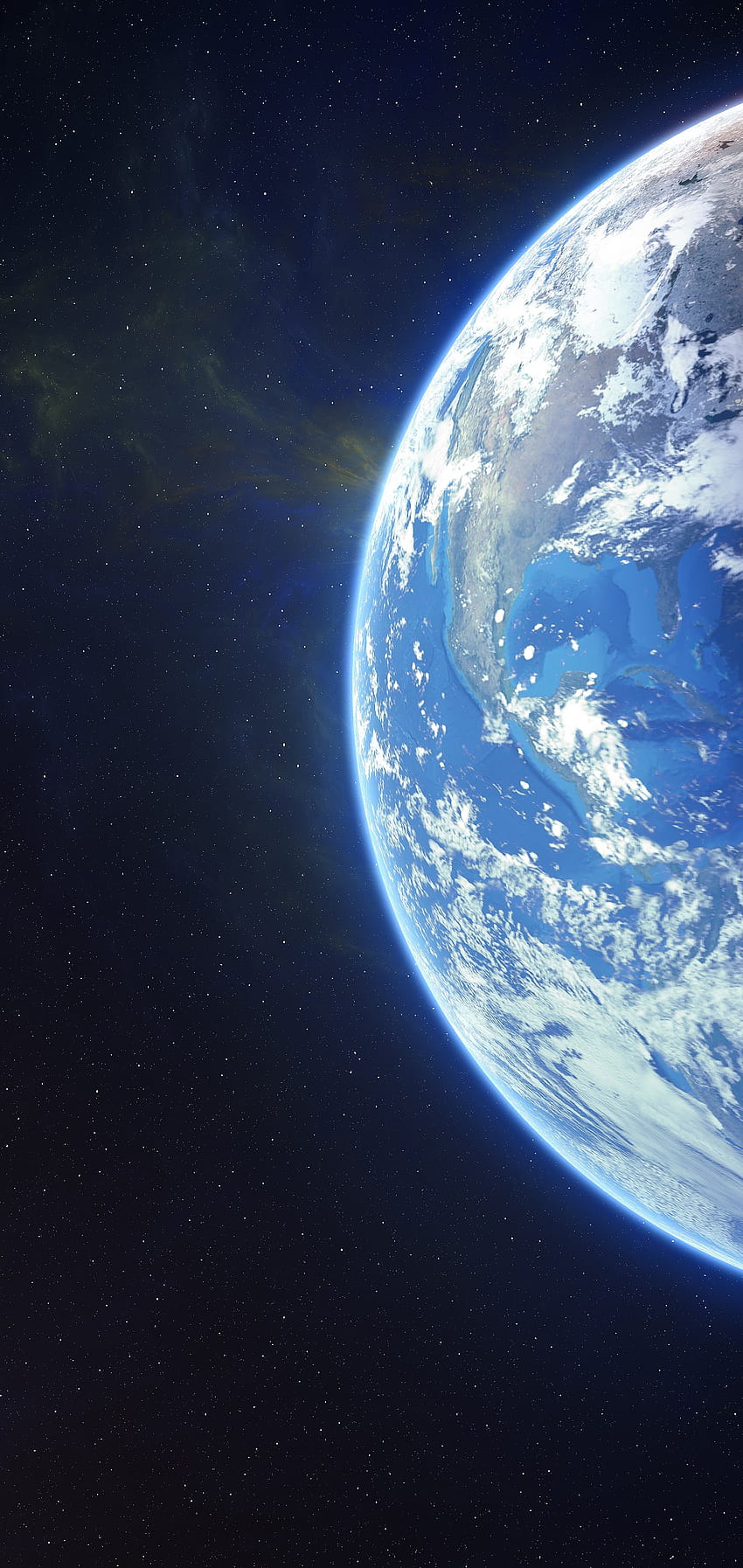 Earth Moon Planet Space , 地球と月 iPhone HD電話の壁紙