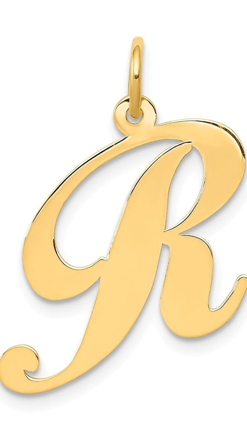 Litera R, złoty, medalion Tapeta na telefon HD