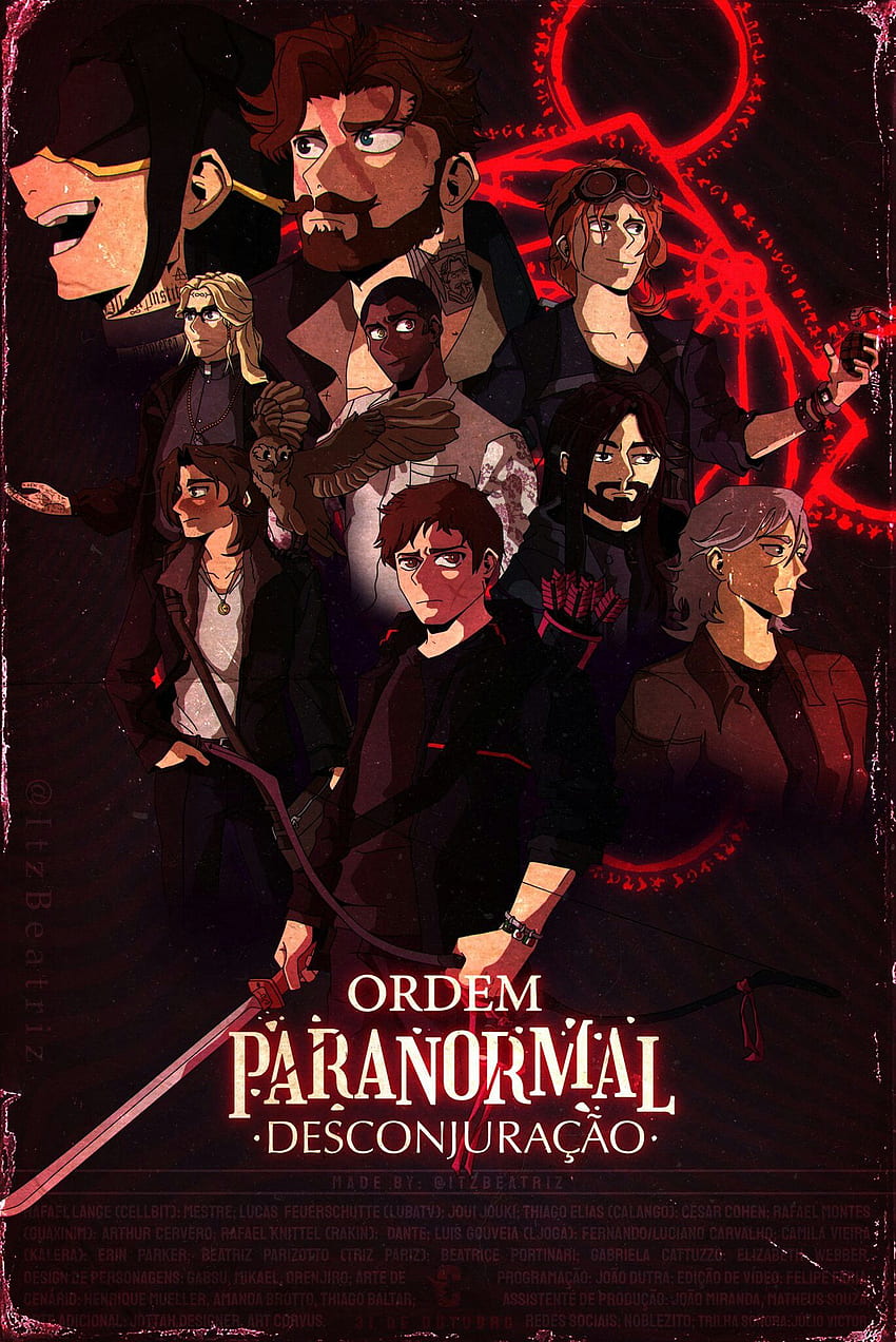 Wallpaper Colorido Ordem Paranormal Calamidade Personagens Ordo