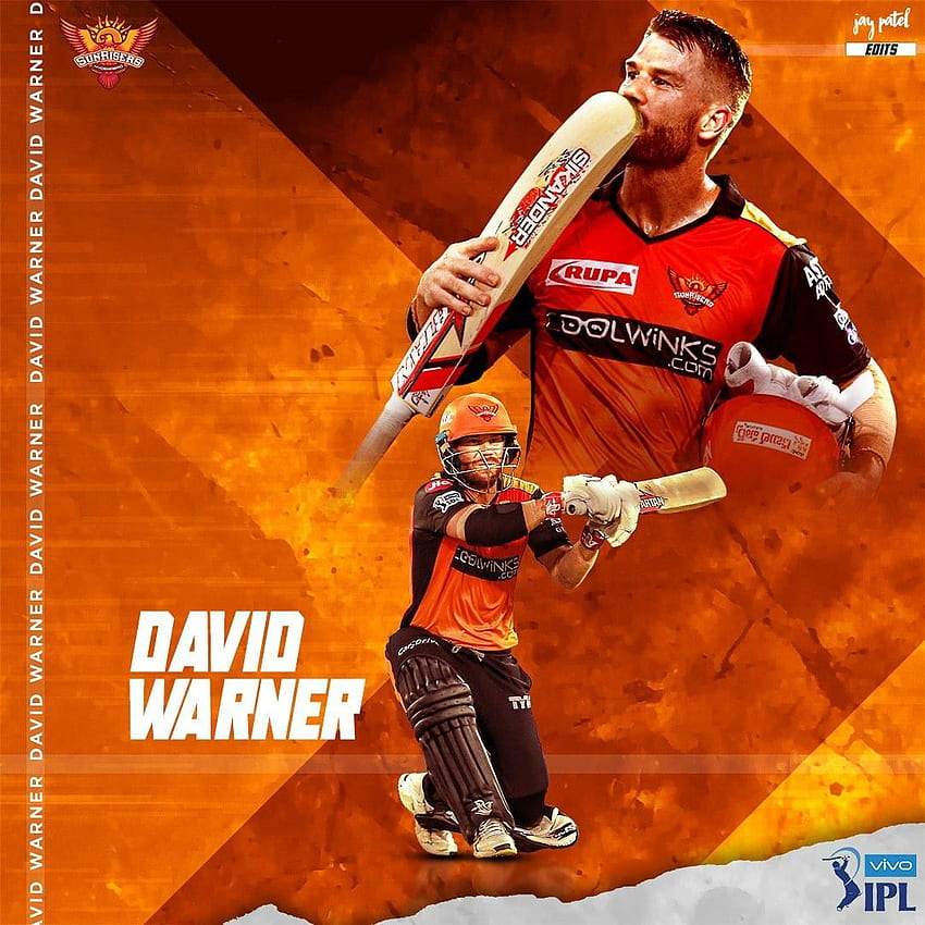 Davi Warner. Amanhecer Hyderabad. David Warner, pôster de críquete, Warner Papel de parede de celular HD